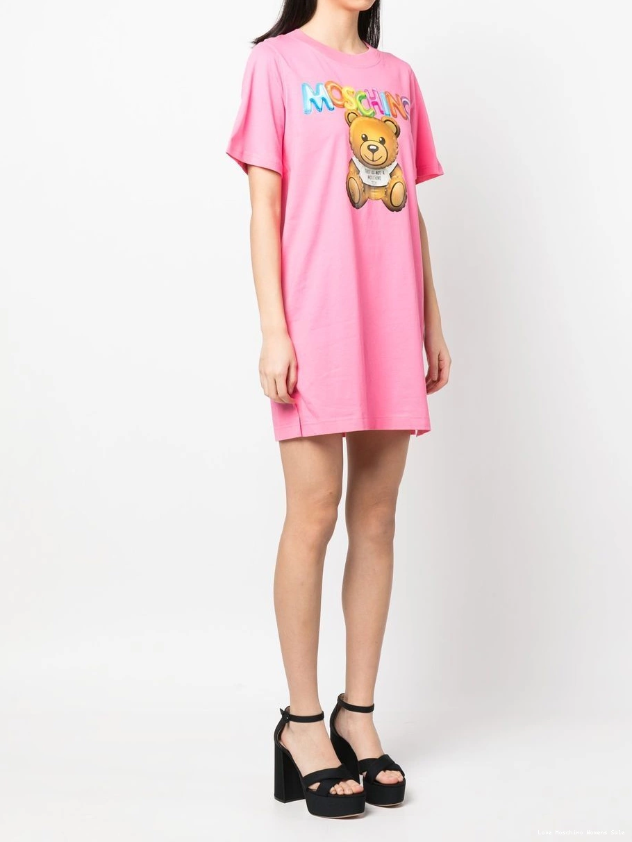 Affordable Women Love Moschino logo-print dress T-shirt 0406
